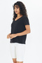 Women's T-Shirt Black Color Short Sleeve - 6