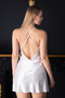 Women's Guipure Lace and Deep Back Detailed Satin Dowry Double Nightgown Dressing Gown Set - 8