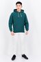 Men Sportswear Fit Long Sleeves Outdoor Hoodies, Green - 4