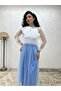 White Organza Tulle Blouse - 2
