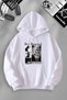 Unisex Women Men Jeon Jungkook Printed Hooded Basic Sweatshirt
