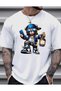 Unisex Busy Bear Printed T-Shirt