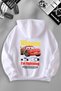 Unisex Women Men Mcqueen Back Printed Hooded Basic Sweatshirt