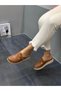 Diva Tan Leather Closed Women's Casual Slippers