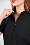 Lycra Black Zipper Detailed Surgical Uniform - 2