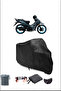 Black Yuki Solid 125 Waterproof Durable Motorcycle Cover