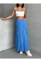 Women's Wrinkled Modal Textured Soft Long Skirt - 7