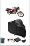 Black Bisan Shalter Waterproof Durable Motorcycle Cover