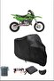 Lock Compatible Motorcycle Tarpaulin for Black Kawasaki Kx 65, Safe, Waterproof