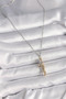 316L Steel Silver Color Chain Hugging Model Women's Necklace - 3
