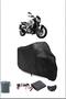 Black Bajaj Dominar 400 Rear Bag Compatible Motorcycle Tarpaulin Waterproof Durable Fabric