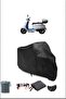 Black Falcon Martini 50 Waterproof Proof Motorcycle Cover