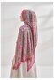Ethnic Voile Pashmina Pattern Shawl - Fuchsia Pink