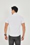 Short Sleeve White Tight Fit Cotton, Lycra, Slim Fit Men's Shirt - 5