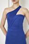 Cobalt Blue Flexible Diver Fabric Cross Collar Strap Design Evening Dress 582211 - 3
