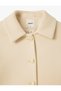 Capped Pocket Detailed Long Sleeve Buttoned Crop Jacket - 6