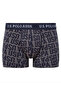 Men'S, Licensed, Uspa, (Indigo-Navy-Printed) 3-Piece Boxers - 3