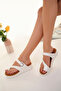 Women's Orthopedic Soft Sole Flip Flops Anatomical Slippers Ald1000-0204 White White White - 3