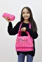 Themed Girl's 3-Piece School Bag Set - Heart Backpack Thermal Lunchbox Pen Holder - 4