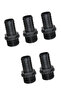 Plastic Hose End Fitting 3/4" - 5 Pieces