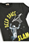 Short Sleeve T-Shirt with Space Print Detail, Crew Neck, Cotton - 3