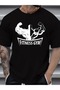 Men's Crew Neck Relaxed Fit Gym Printed T-Shirt