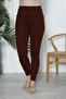 Women's High Waist Slimming Leggings Camisole Ribbed Polyester Tile - 2
