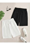 Smiley Face Printed 2-Piece Shorts Unisex Summer Comfortable Basic Shorts