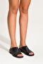Black Leather Aberin Women's Sandals - 2