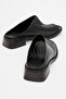 Black Leather Aberin Women's Sandals - 6