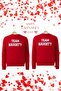 Unisex Printed Red Sweatshirt / 14 February Valentine's Day Sweatshirt - 2