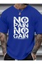 Men's Crew Neck Relaxed Fit Gym Themed Printed T-Shirt