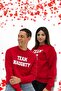 Unisex Printed Red Sweatshirt / 14 February Valentine's Day Sweatshirt
