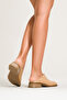 Aberin Women's Leather Sandals - Caramel Color - 3