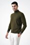 Men's Khaki Turtleneck Thin Knitwear Sweater 20w154