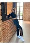 Women's Flared Leg Lace Diver Fabric Stylish Design Leggings Pants - 7