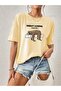 Women's Crew Neck Relaxed Fit Printed T-Shirt