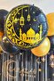 Round Gold Black Ramadan Foil Balloon - 2