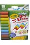 Wedge Tip Dry-Erase Washable Markers 10ct CY58-7733 - 2