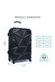 Matrix ABS Hardside Spinner Luggage 3 Pcs Set -BLACK - 5