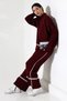 Stretchy Knitwear Oversized Sweater and High Waist Wide Leg Pants with Stripe Black Bottom Top Knitwear Set - 7