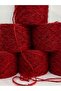 Knitting Yarn Moher Acrylic Gazzal Red Black Boucle Looped Visual Net 600Gr - 3