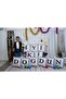 Letter Cushion Cover Velvet 43X43 cm Double Sided Letter E Cat Patterned Marriage Proposal Birthday - 4