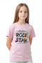 Little Star Printed Girls' Short Sleeve T-Shirt - 2