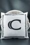 Letter Throw Pillow Cover Velvet 43X43 cm Double Sided Letter C Cat Patterned Marriage Proposal Birthday
