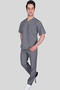 Gray Scrubs Nurse Jersey Doctor Uniform Team Hospital Uniform Baker Dishwasher Set