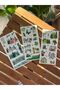 Green Washitape Nature Tree Sticker Set - 4