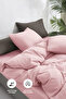 Cotton Duvet Cover Set Double 4-Piece Daily Soft Washable Lena Pudra - 3