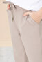 Brown Double Leg Boy's Jogger Fabric Trousers 20057 - 2