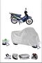Steel Motor Cup110 Lock Compatible Waterproof Durable Motorcycle Canvas-Gray